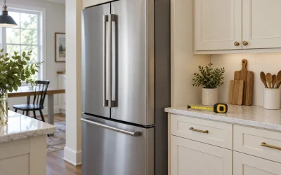 Counter-Depth Fridge Measurements: Handles, Hinges and Clearance