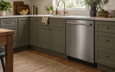 Dishwasher Handle Clearance in a Corner Kitchen
