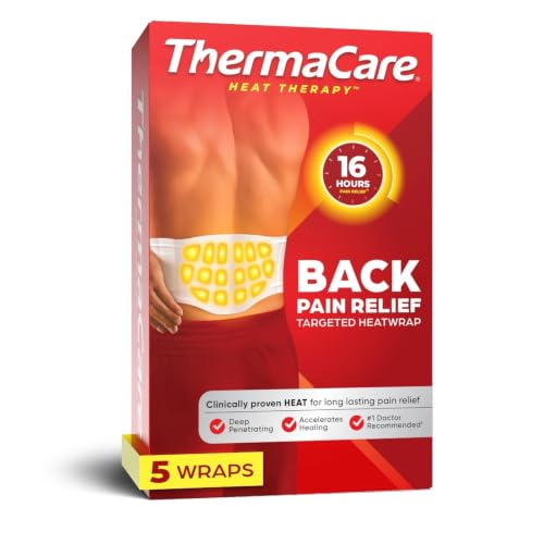 ThermaCare Advanced Lower Back & Hip Heat Wraps, Pain Relief, 5 Count