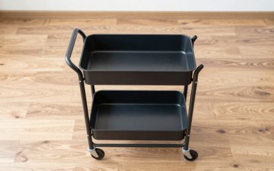 Slim Rolling Laundry Carts With Lockable Wheels for Small Spaces